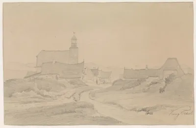 Gezicht Op De Koog Op Texel