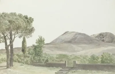 Gezicht Op De Monto Rosso Bij Het Klooster San Nicolo Darena Dichtbij De Plaats Nicolosi