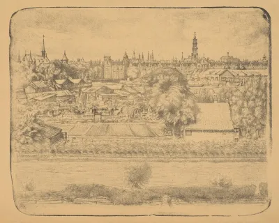 Gezicht Op De Slatuinen In Amsterdam