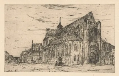 Gezicht Op Een Kerk