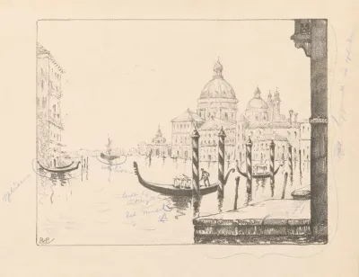 Gezicht Op Het Canal Grande En De Santa Maria Della Salute Te Venetie