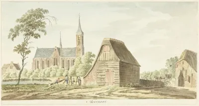 Gezicht Op Het Dorp Hoornaar