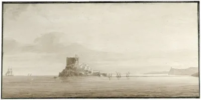 Gezicht Op Het Eiland Peniscola