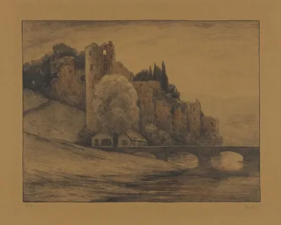 Gezicht Op Het Kasteel Van Beaufort