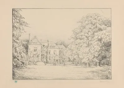 Gezicht Op Huis Te Werve Vanuit De Tuin Huis Te Werve
