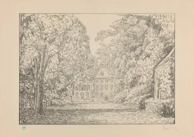 Gezicht Op Kasteel Duivenvoorde Vanuit De Tuin Duivenvoorde I