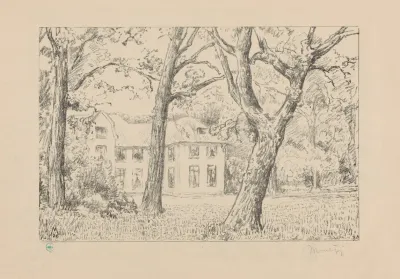 Gezicht Op Villa Groot Haesebroek Vanuit De Tuin Groot Hasebroeck