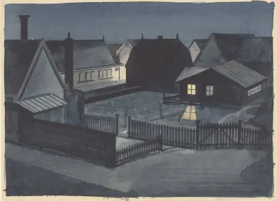 Gezicht Te Petten Bij Nacht Het Eerste Wachtlokaal