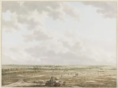 Gezicht Van De Tafelberg Bij Blaricum Met Op De Voorgrond Laren