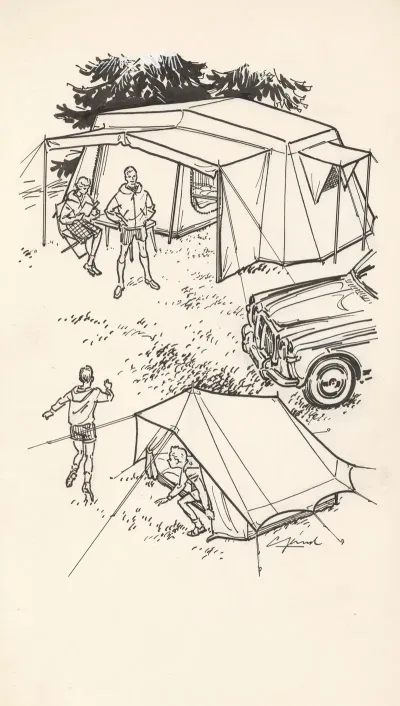 Gezin Op Een Camping