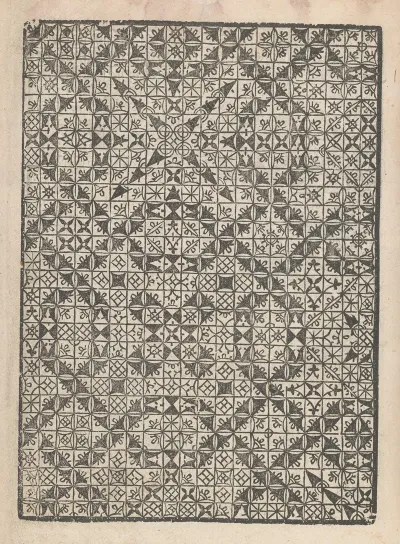 Giardineto Novo Di Punti Tagliati Et Gropposi Per Exercitio Et Ornamento Delle Donne Pl 02
