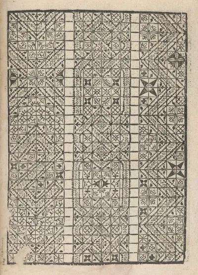 Giardineto Novo Di Punti Tagliati Et Gropposi Per Exercitio Et Ornamento Delle Donne Pl 09