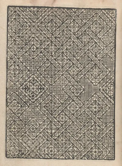 Giardineto Novo Di Punti Tagliati Et Gropposi Per Exercitio Et Ornamento Delle Donne Pl 14