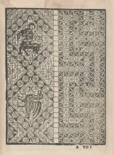 Giardineto Novo Di Punti Tagliati Et Gropposi Per Exercitio Et Ornamento Delle Donne Pl 26