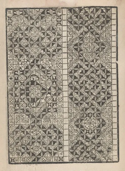 Giardineto Novo Di Punti Tagliati Et Gropposi Per Exercitio Et Ornamento Delle Donne Pl 35