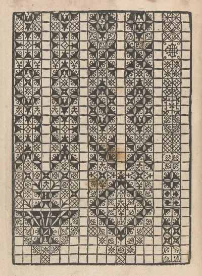 Giardineto Novo Di Punti Tagliati Et Gropposi Per Exercitio Et Ornamento Delle Donne Pl 42