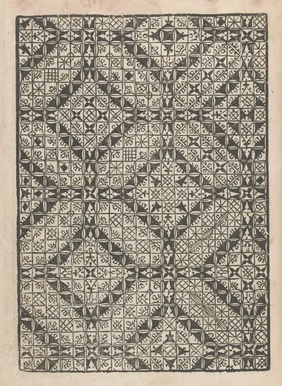 Giardineto Novo Di Punti Tagliati Et Gropposi Per Exercitio Et Ornamento Delle Donne Pl 44