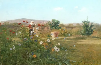 Giardino Con Donna