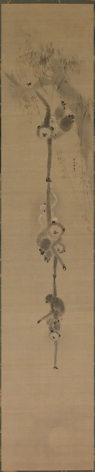 Gibbons Reaching For The Moon