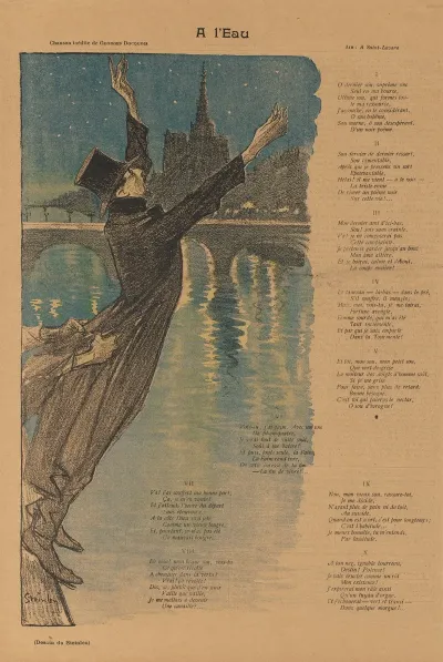 Gil Blas Illustre At The Waters Edge A Leau