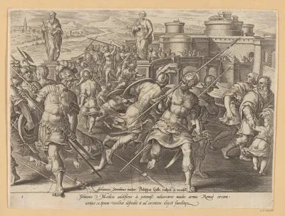 Giovanni De Medici Surrounded At Rome