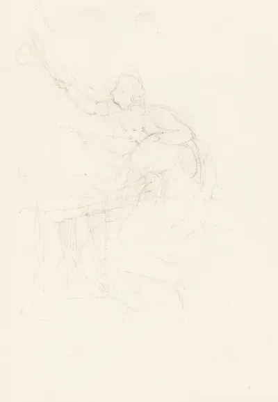 Girl And Youth At A Table