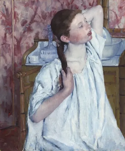 Girl Arranging Her Hair 2