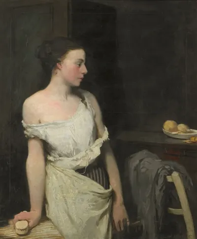 Girl At Her Toilet