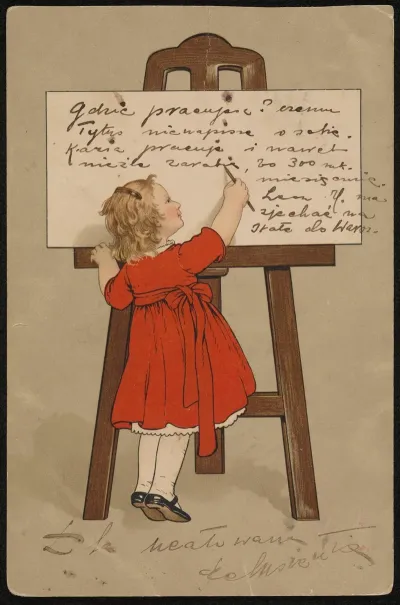 Girl At The Blackboard