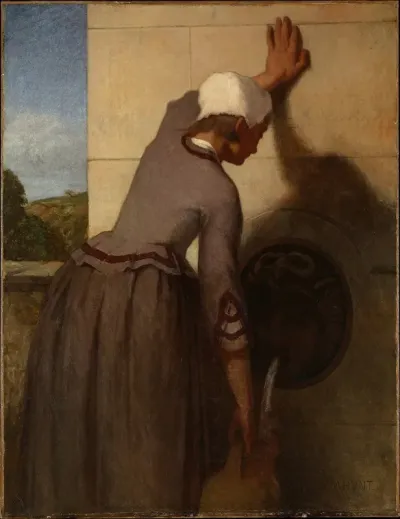 Girl At The Fountain