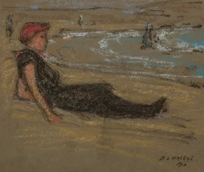 Girl At The Shore