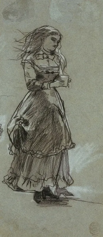 Girl Holding A Drinking Glass