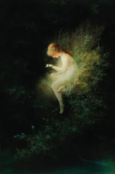 Girl Holding A Snake Innocence