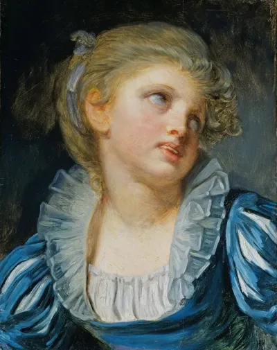 Girl In A Blue Dress