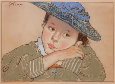 Girl In A Blue Hat