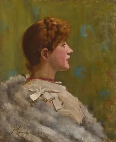 Girl In A Fur Wrap