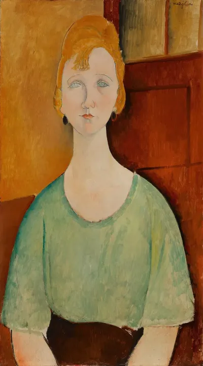 Girl In A Green Blouse