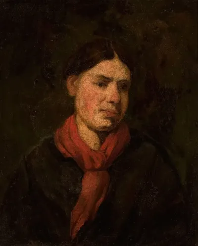 Girl In A Red Scarf