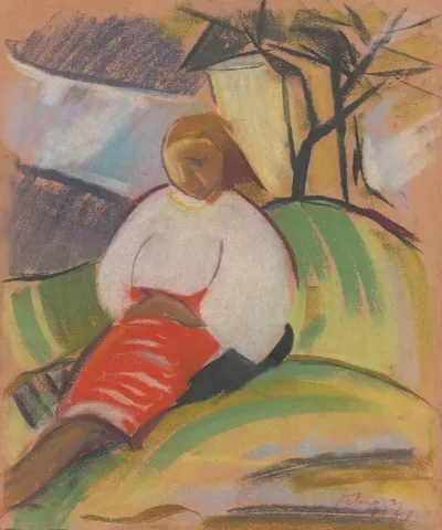 Girl In A Red Skirt