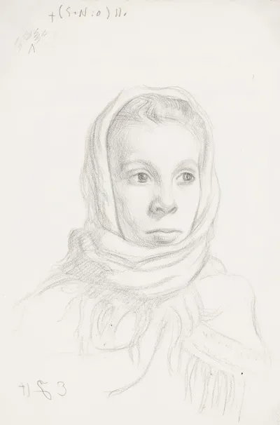 Girl In A Scarf Fanny Wasenius
