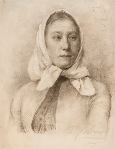 Girl In A Scarf