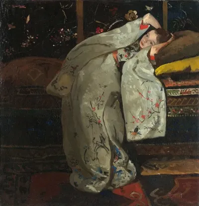 Girl In A White Kimono