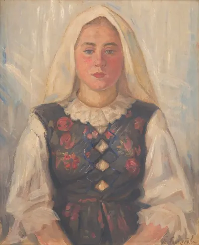 Girl In Folk Costume