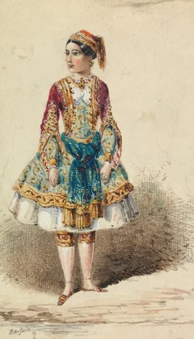 Girl In Near Eastern Costume