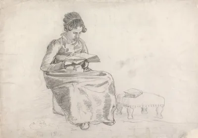 Girl Reading A Book 2