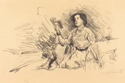 Girl Reading Lesendes Madchen