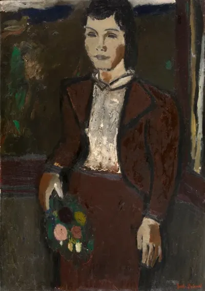 Girl With A Bouquet