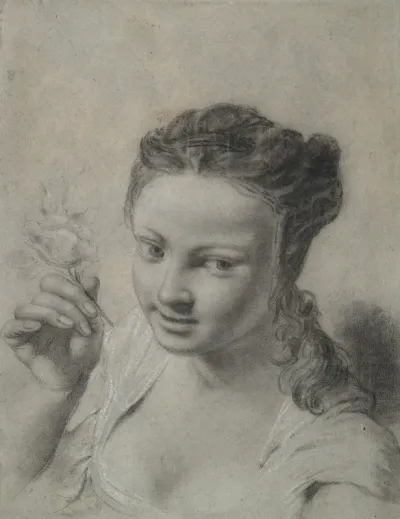 Girl With A Flower 2