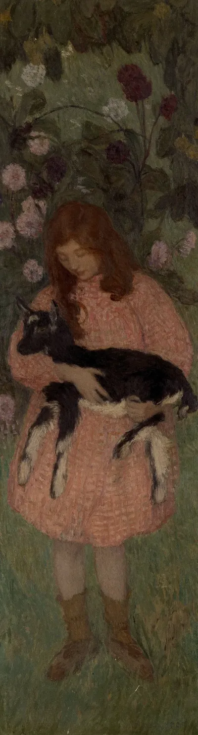 Girl With A Goat