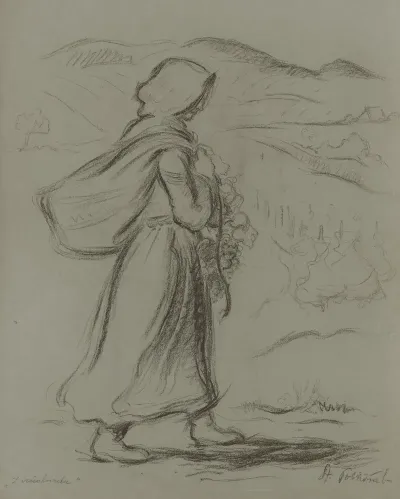 Girl With A Hamper